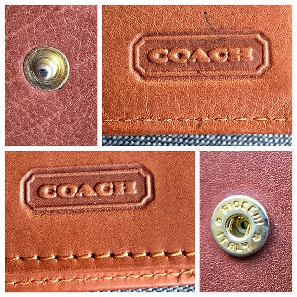 EUC Vintage Coach Combination Wallet Checkbook No. 4730 British Tan - Picture 8 of 16